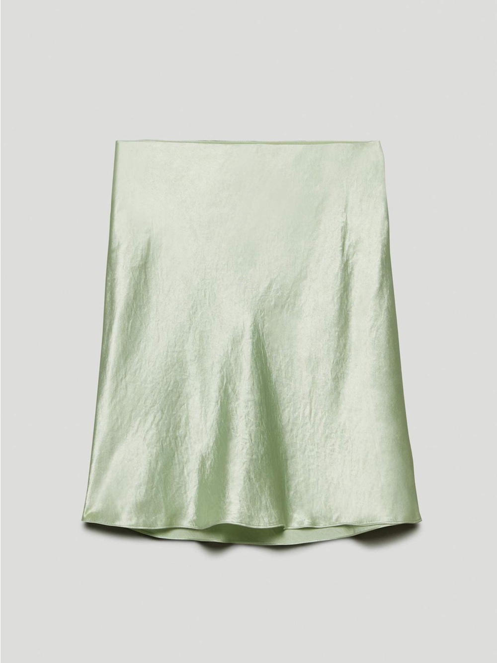 Babaton Satin A-Line Skirt in Mint